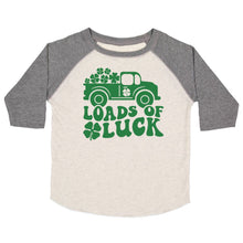Load image into Gallery viewer, Loads of Luck St. Patrick&#39;s Day 3/4 Shirt - Natural/Heather