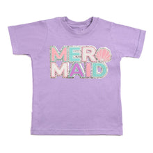 Load image into Gallery viewer, Mermaid Patch Short Sleeve T-Shirt - Lavender