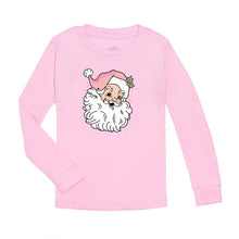 Load image into Gallery viewer, Retro Santa Christmas Long Sleeve Shirt - Pink