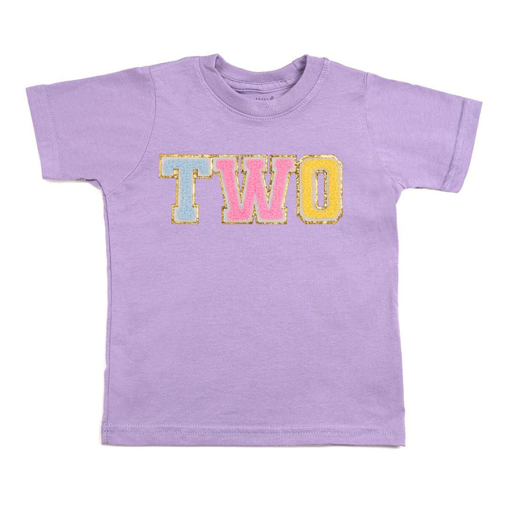 Second Birthday Patch Short Sleeve T-Shirt - Lavender