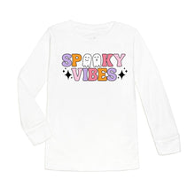Load image into Gallery viewer, Spooky Vibes Halloween Long Sleeve Shirt - White