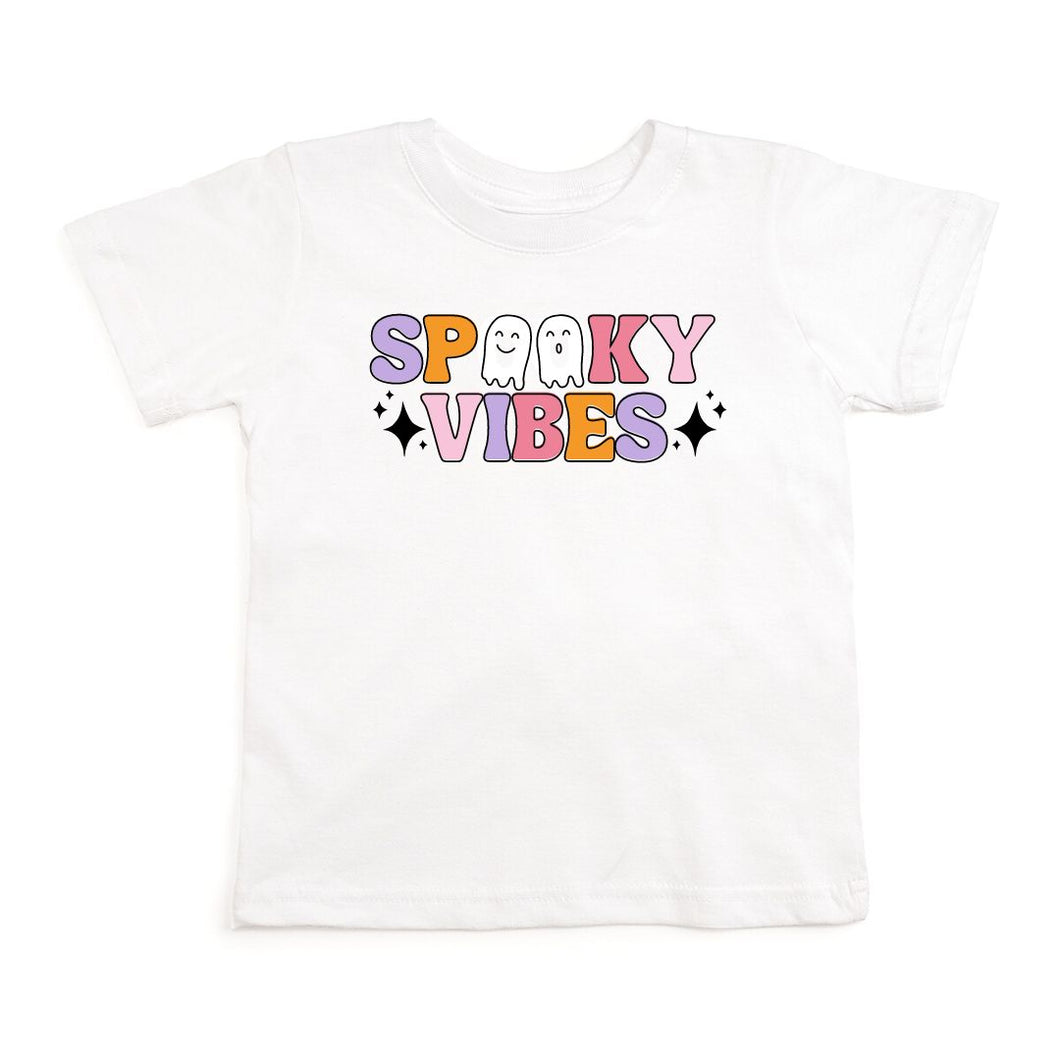 Spooky Vibes Halloween Short Sleeve T-Shirt - White