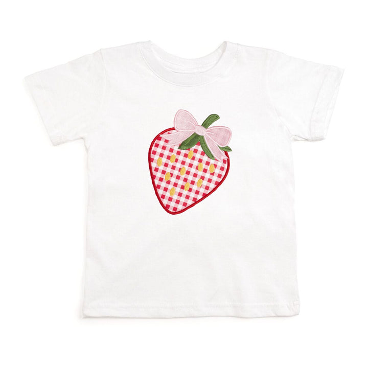 Strawberry Patchwork Short Sleeve T-Shirt - White