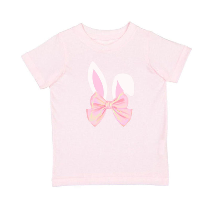 Bunny Bow Easter Short Sleeve T-Shirt - Ballet