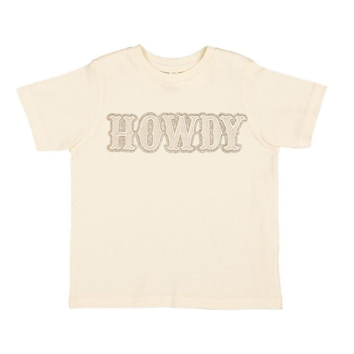 Howdy Patch Short Sleeve T-Shirt - Natural