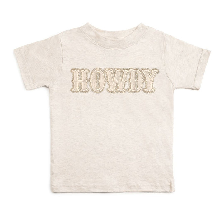Howdy Patch Short Sleeve T-Shirt - Natural Heather