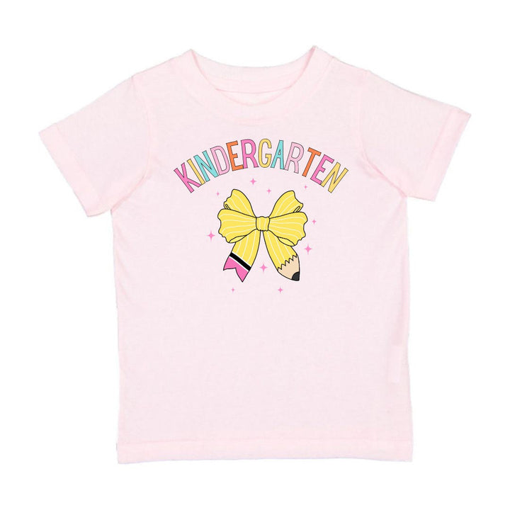 Kindergarten Pencil Bow Short Sleeve T-Shirt - Ballet