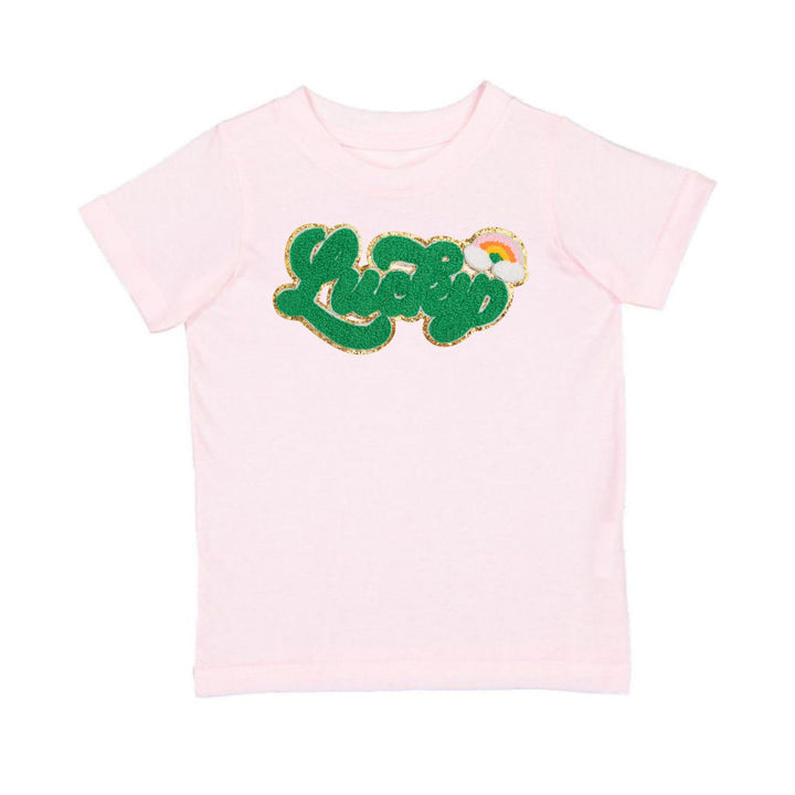 Lucky Rainbow Patch St. Patrick's Day Short Sleeve T-Shirt - Ballet