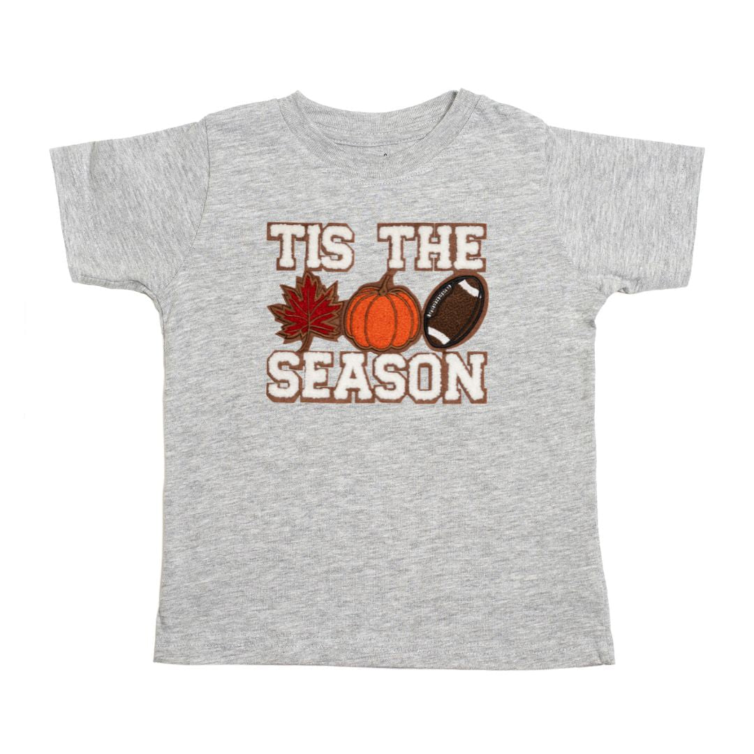 Tis The Season Pumpkin Patch Short Sleeve T-Shirt - Gray