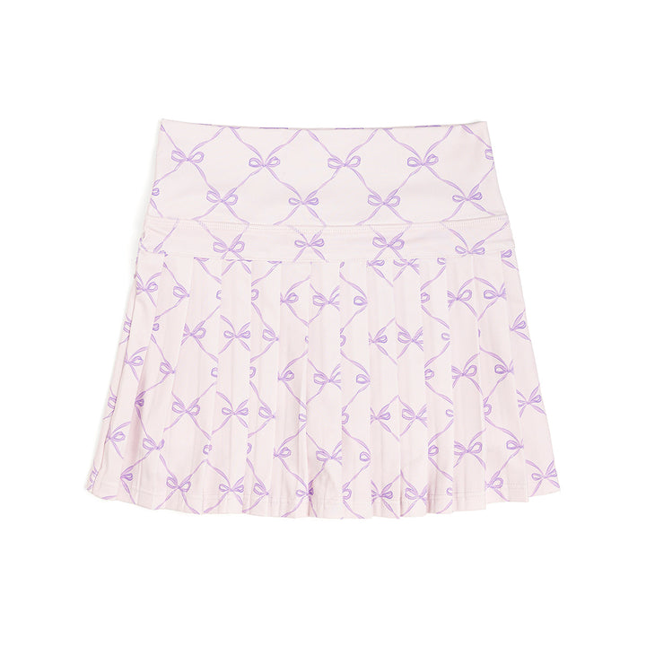 Lavender Bow Trellis Athletic Skort