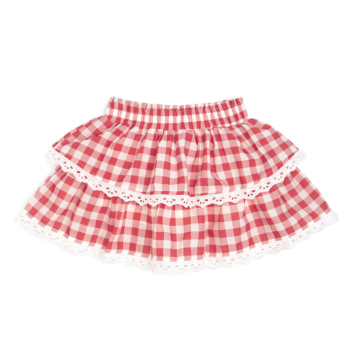 Red Gingham Skort