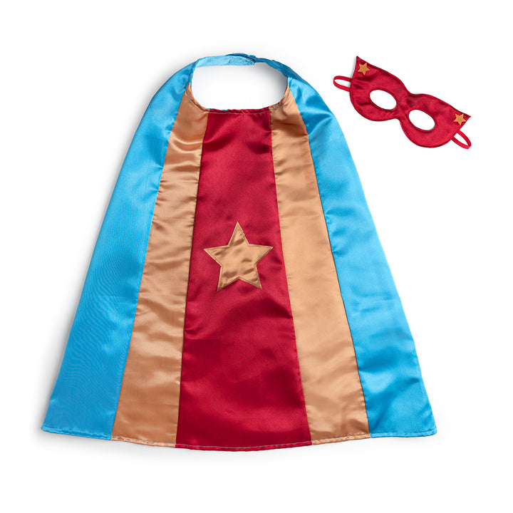 Gold Champion Superhero Cape & Mask Set