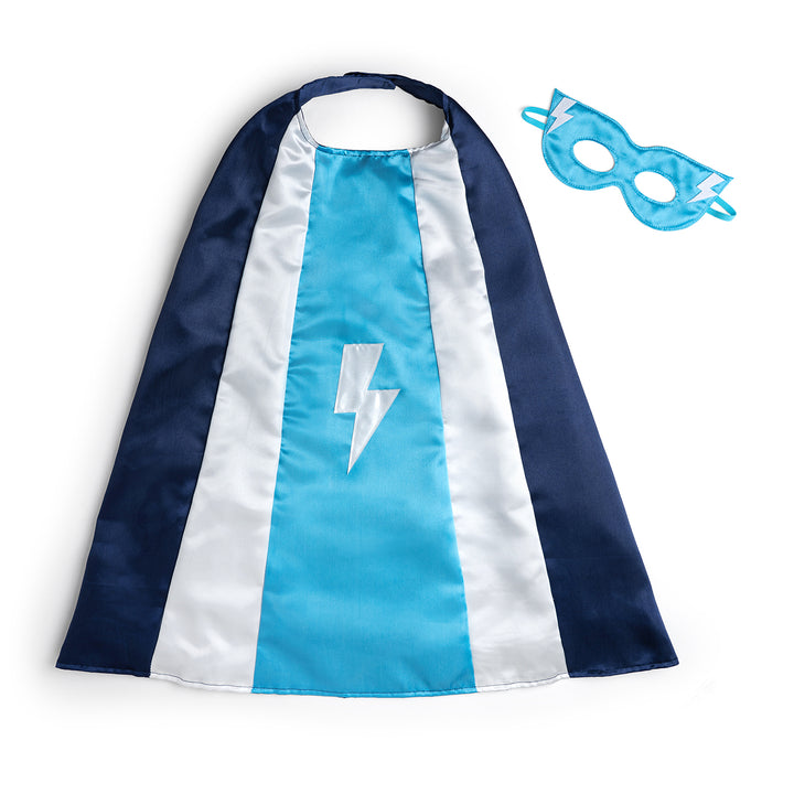Lightning Strike Superhero Cape & Mask Set