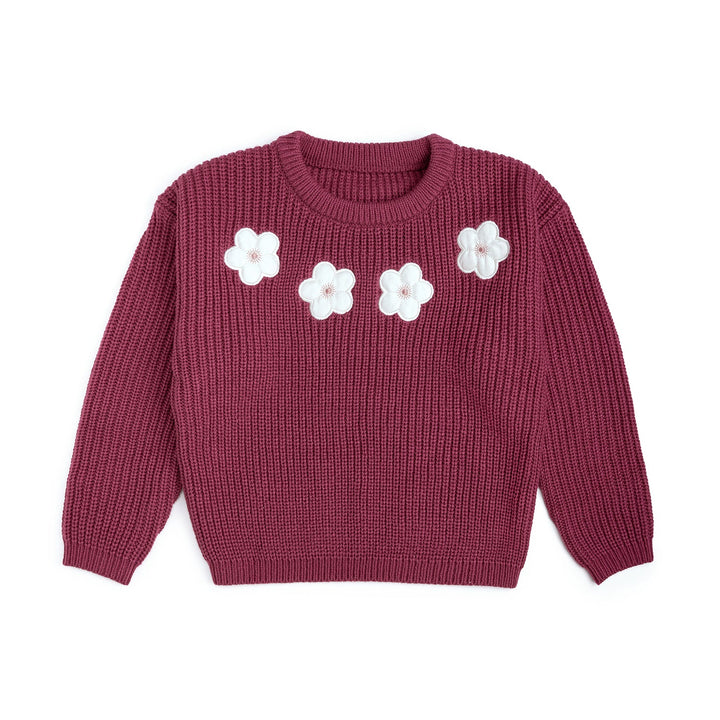 Floral Applique Sweater