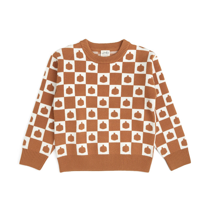 Pumpkin Checkers Sweater