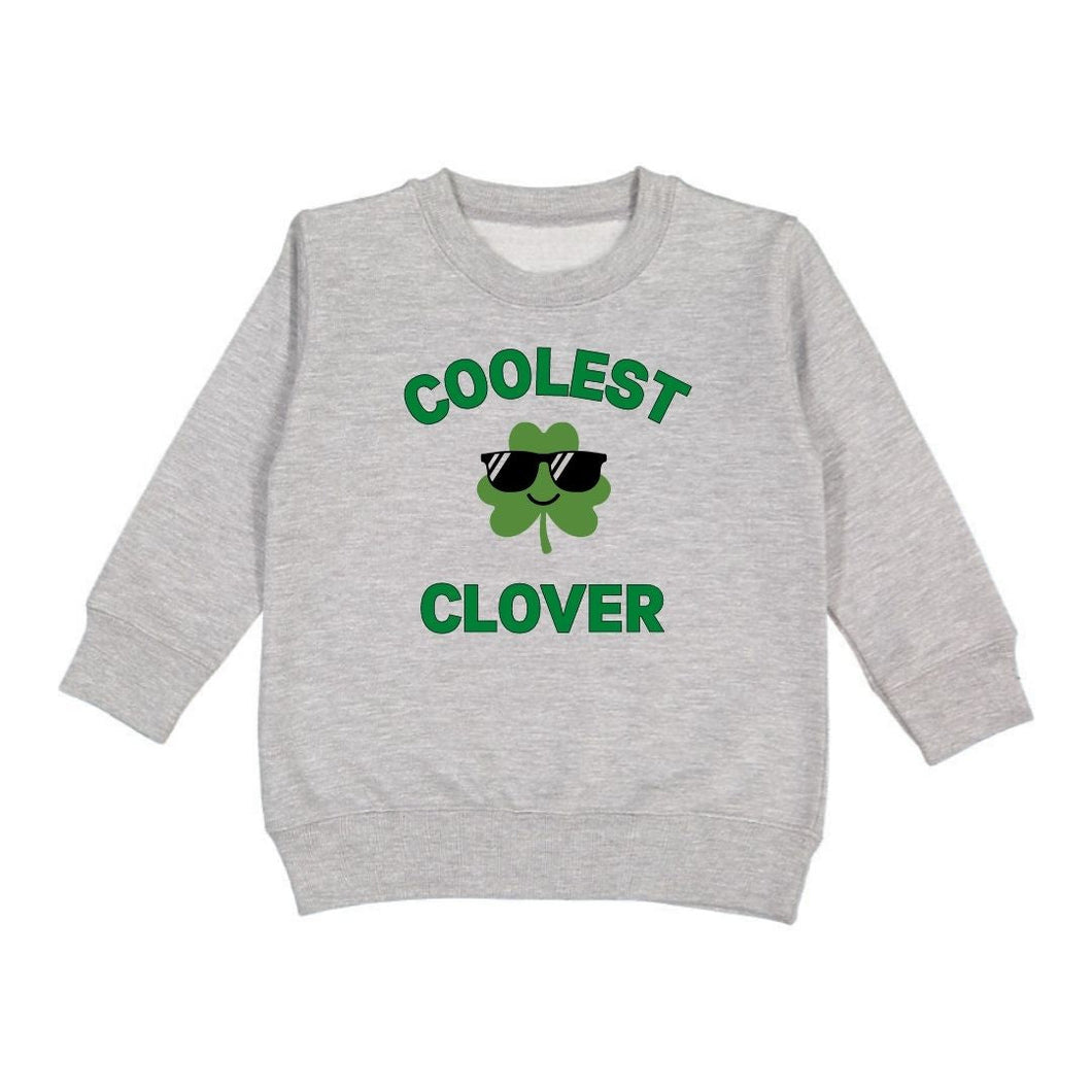 Coolest Clover St. Patrick's Day Sweatshirt - Gray