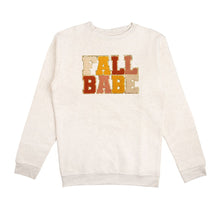 Load image into Gallery viewer, Fall Babe Patch Adult Sweatshirt - Natural