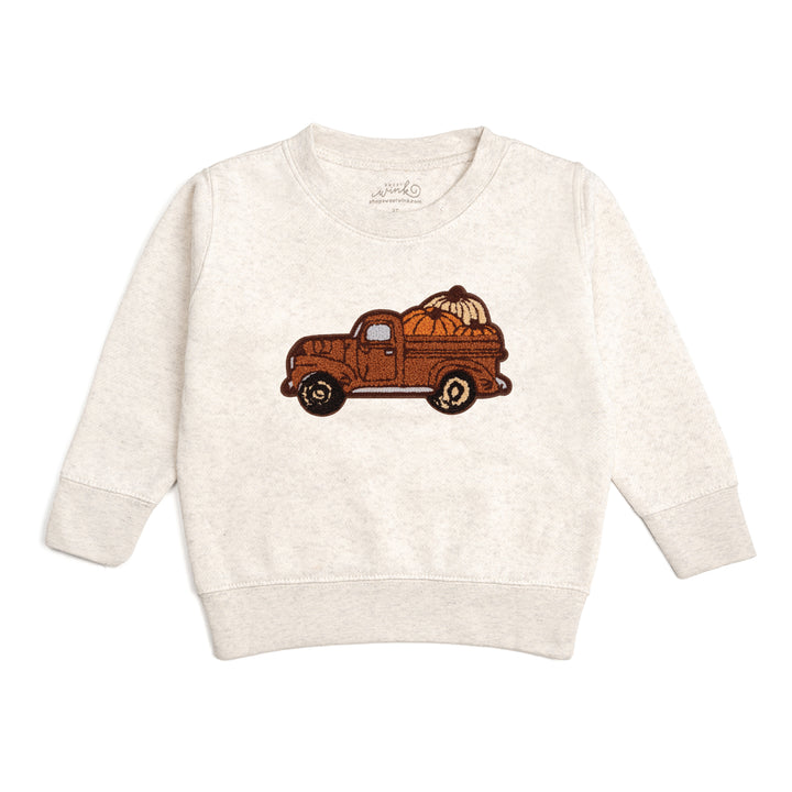 Fall Truck Patch Sweatshirt