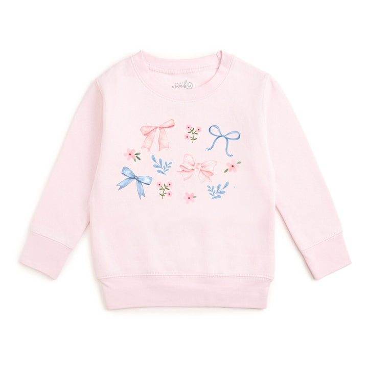 Floral & Bow Watercolor Sweatshirt