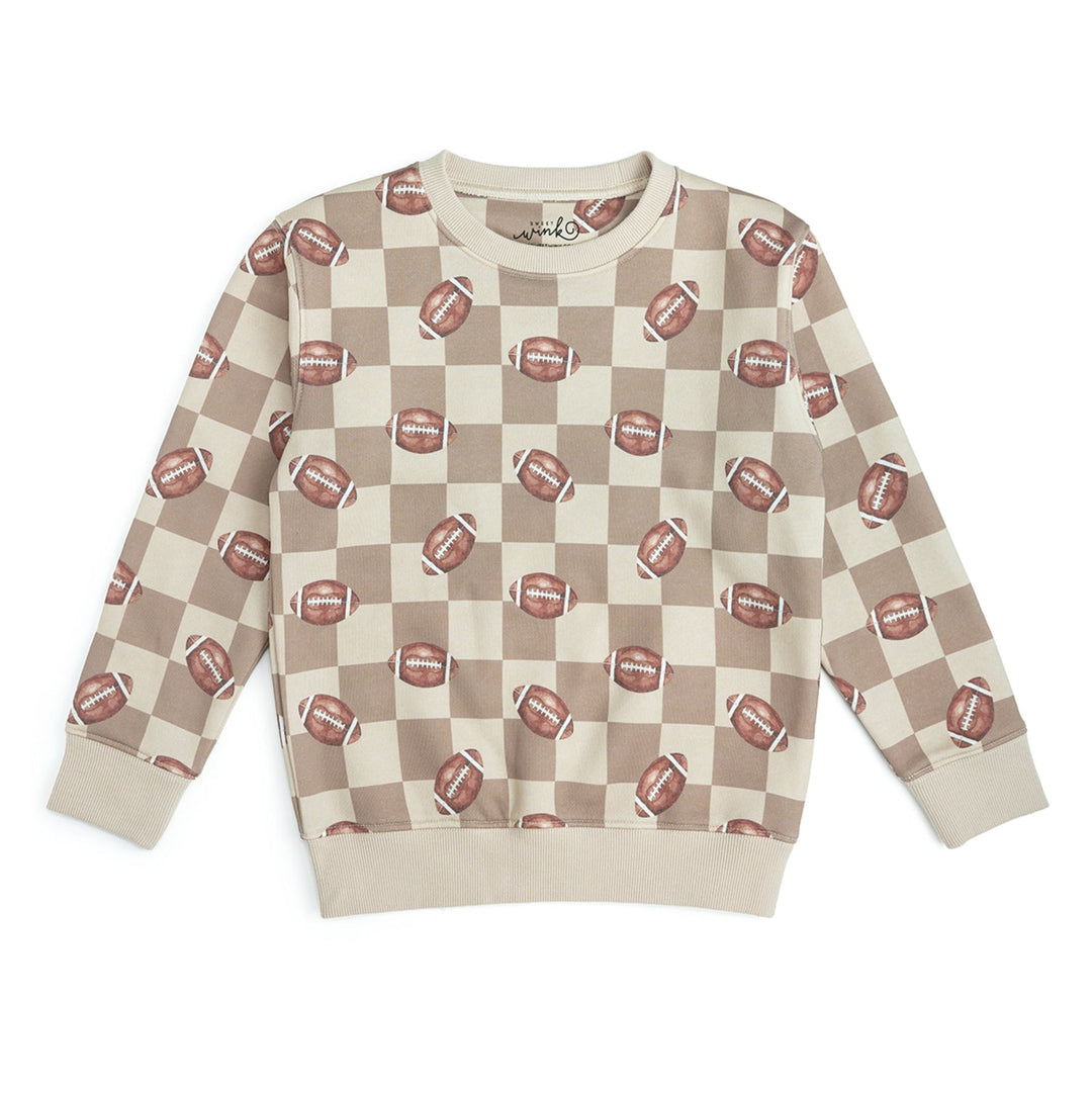 Football Checkered Sweatshirt