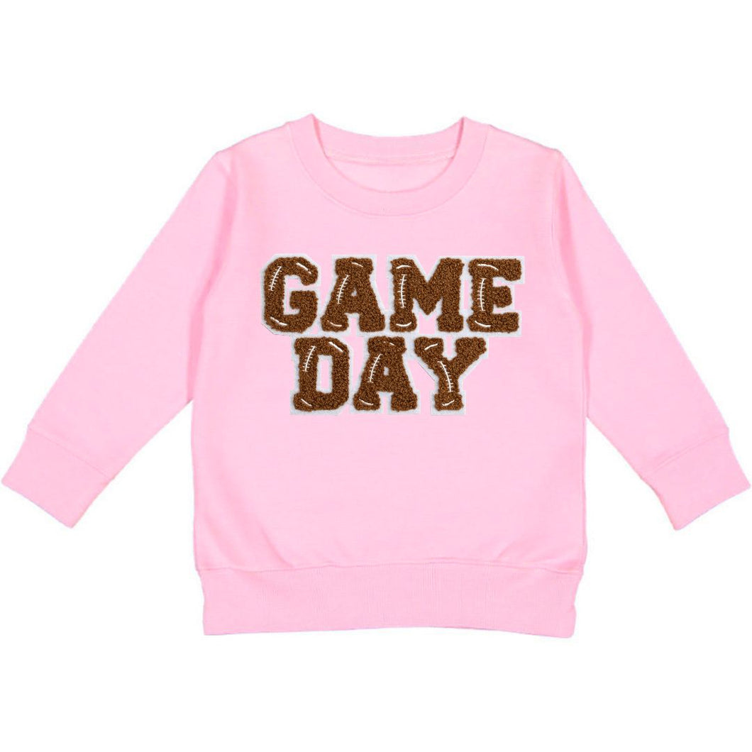 Game Day Patch Sweatshirt - Pink