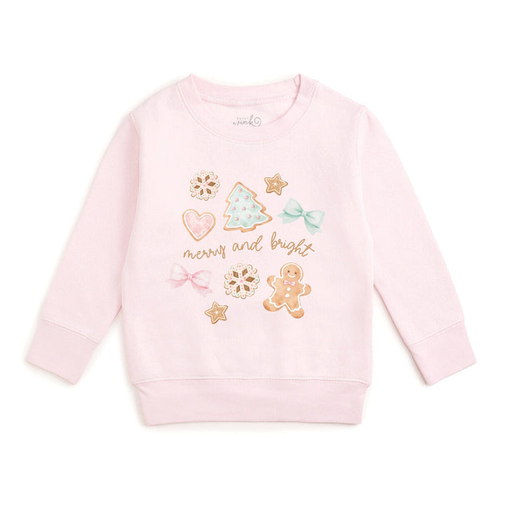 Merry and Bright Gingerbread Christmas Sweatshirt