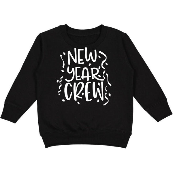 New Year Crew Sweatshirt - Black