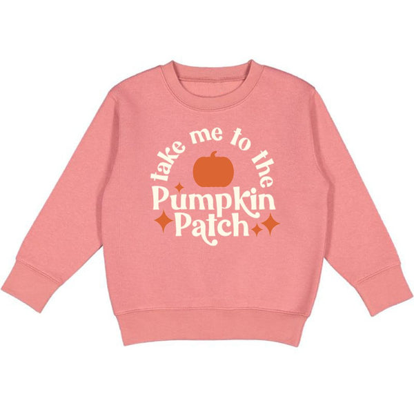 Take Me To The Pumpkin Patch Sweatshirt - Dusty Rose