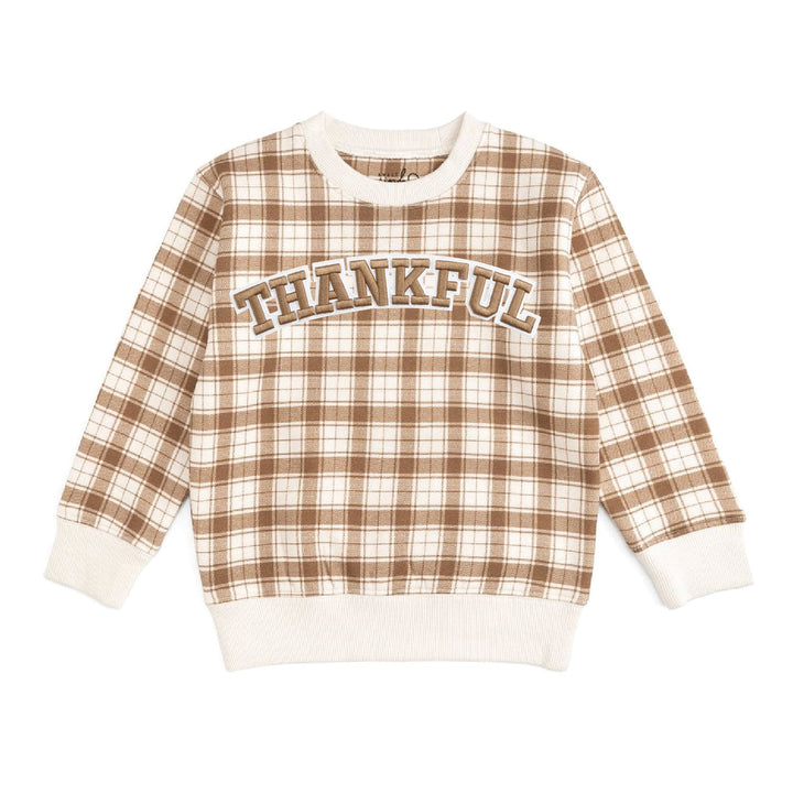 Thankful Patch Thanksgiving Sweatshirt