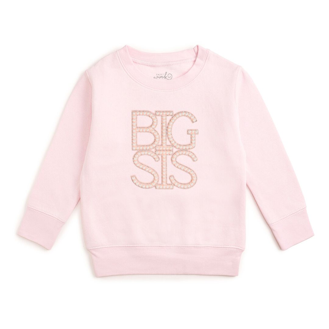 Big Sis Pearl Patch Sweatshirt - Ballet