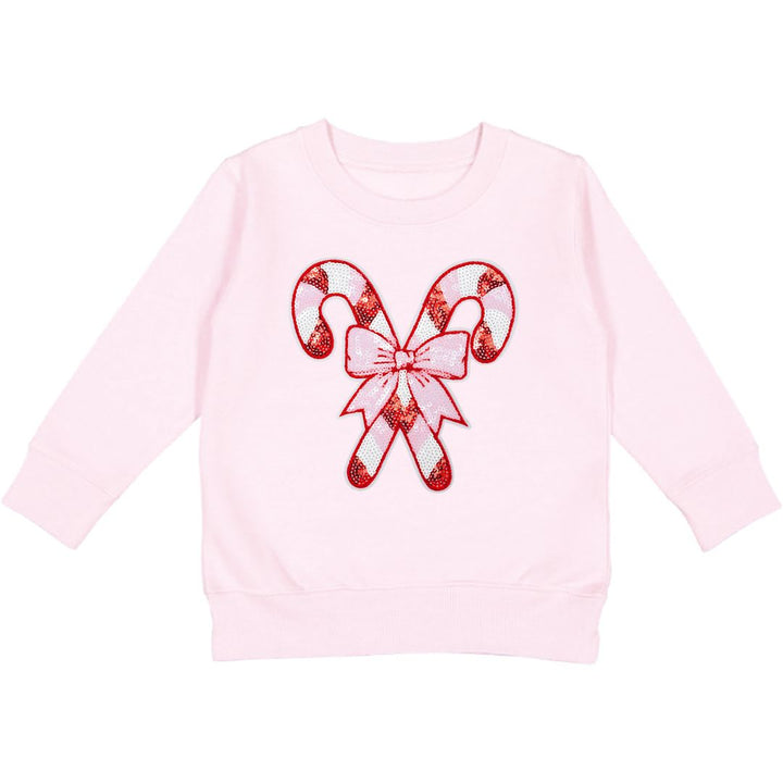 Candy Cane Patch Christmas Sweatshirt - Ballet