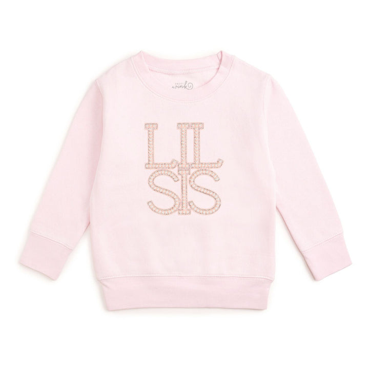 Lil Sis Pearl Patch Sweatshirt - Ballet