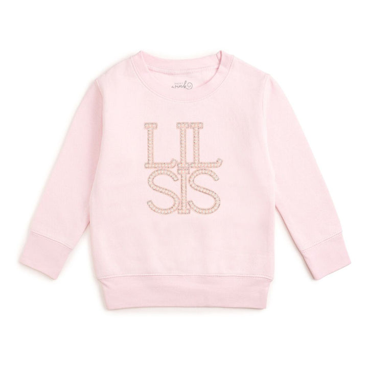 Lil Sis Pearl Patch Sweatshirt - Ballet
