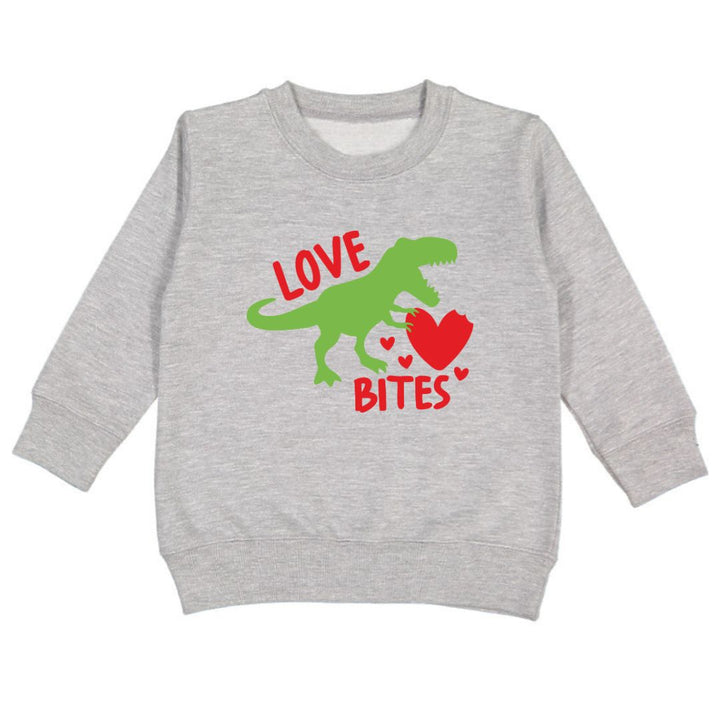 Love Bites Valentine's Day Sweatshirt - Gray