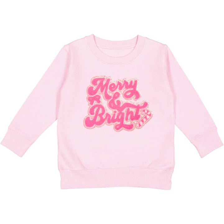 Merry and Bright Patch Christmas Sweatshirt - Ballet