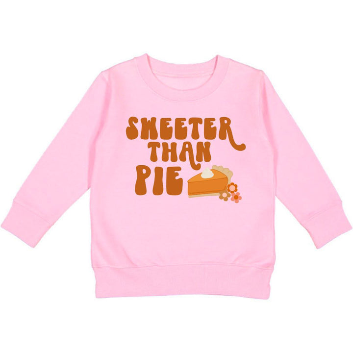Sweeter Than Pie Thanksgiving Sweatshirt - Pink