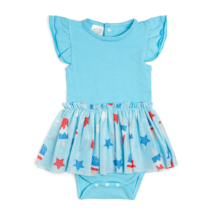 Bomb Pop Short Sleeve Tutu Bodysuit