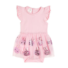 Load image into Gallery viewer, Easter Bunny Short Sleeve Tutu Bodysuit