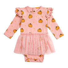 Load image into Gallery viewer, Pumpkin Blush Long Sleeve Tutu Bodysuit