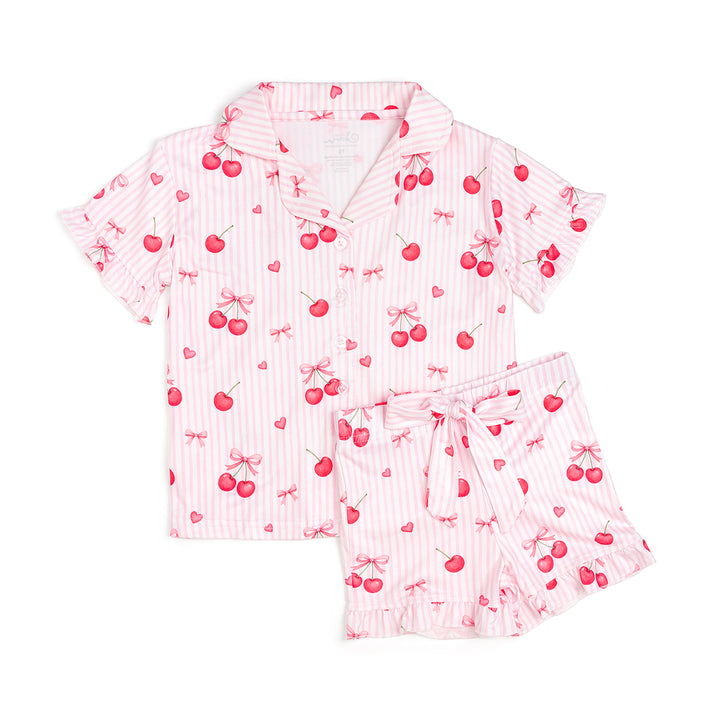 Cherry Bows Two-Piece Set