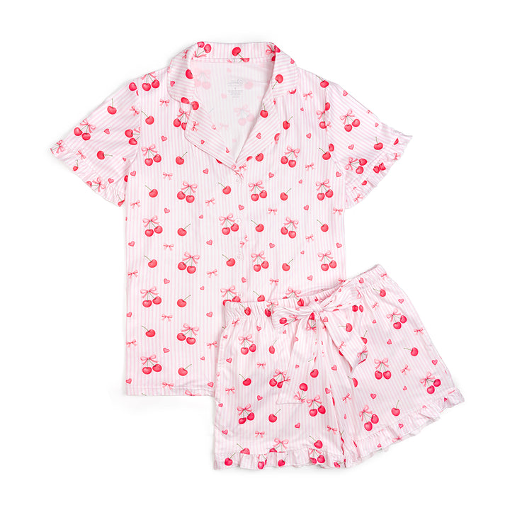 Cherry Bows Women's Two-Piece Set