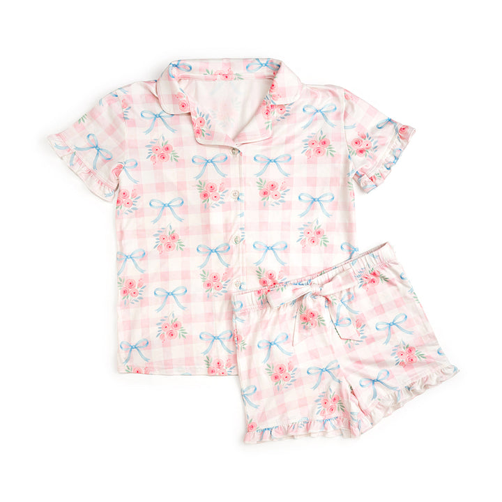 Gingham Trellis Two-Piece Set