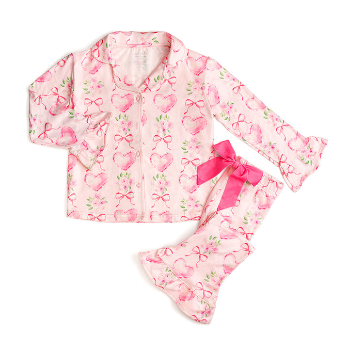 Heart Floral Trellis Two-Piece Set