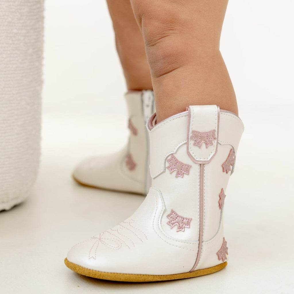Wild + Rae Cowgirl Bow Baby Bootie