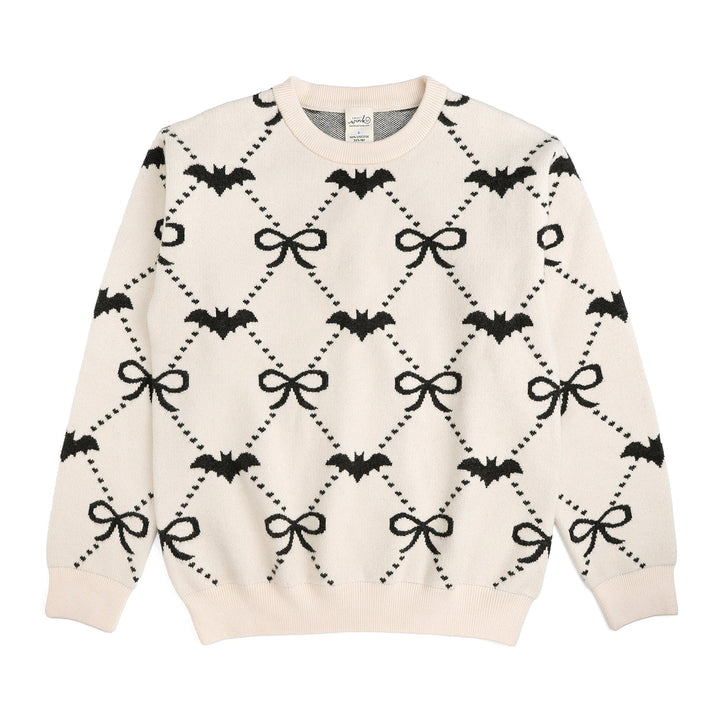 Bat Trellis Halloween Women's Sweater