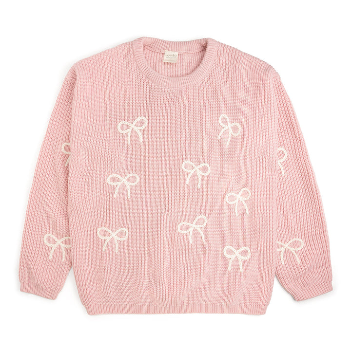 All Over Bows Knit Women's Sweater