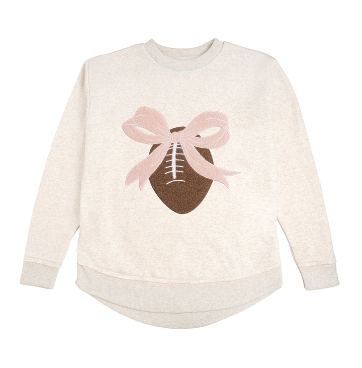 Coquette Football Patch Women's Sweatshirt