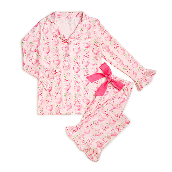 Heart Floral Trellis Women's Two-Piece Set