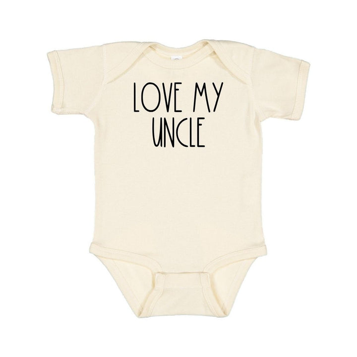 Love My Uncle Short Sleeve Bodysuit - Natural