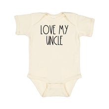 Load image into Gallery viewer, Love My Uncle Short Sleeve Bodysuit - Natural